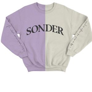 DERMOT KENNEDY MERCH SONDER CREW NECK - LILIAC & NATURAL
